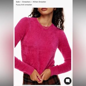 Aritzia TNA fuzzy sweater